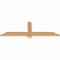 Ekena Millwork Eugene Smooth Timber Gable Bracket, Western Red Cedar, 48"W x 16"H x 1 1/2"D x 3 1/2"F, 8/12 Pitch GBW048X16X0204EUG00SWR - alternate 2
